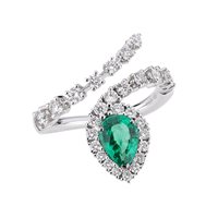 Ring Valentina Callegher Woman in White Gold Smeraldo 1.14 Ct 11898SSM - 11898SSM